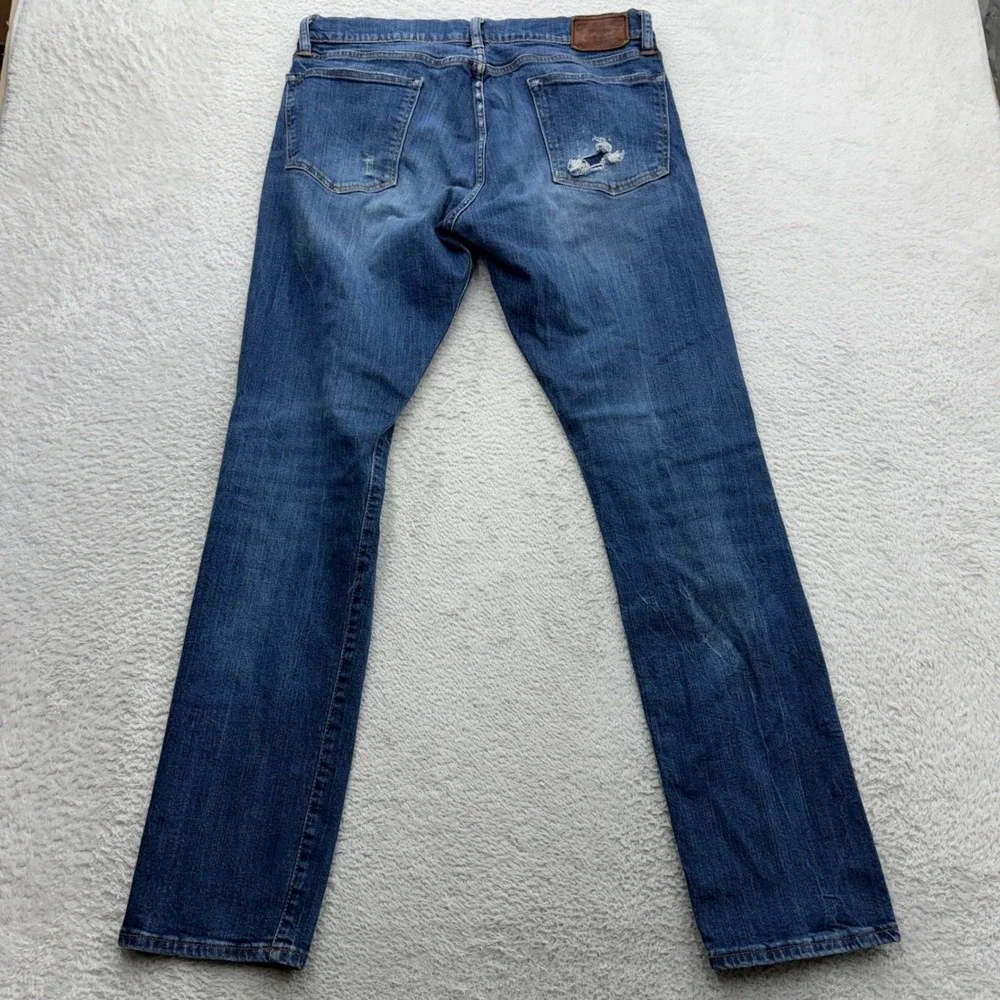 Polo Ralph Lauren Sullivan Slim Mens Blue Medium Wash Stretch Denim Jeans 34x32